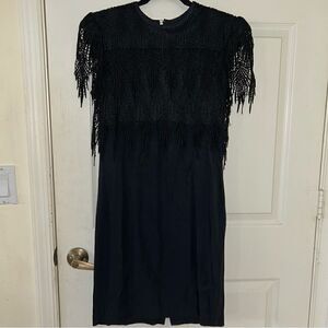 Vintage Nightway Collections Lace Overlay Shift Dress